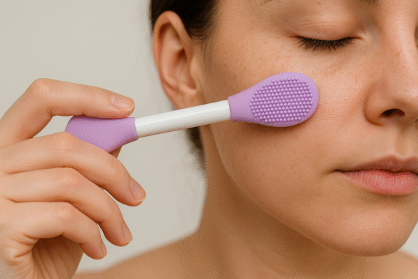 Dual-ended silicone applicator