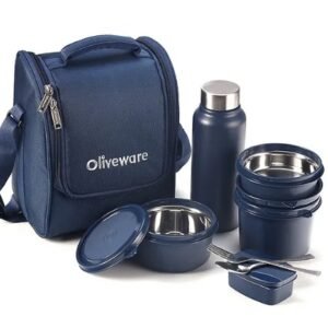 Hotware Premium Insulated Lunch Box Set with Bottle & Bag