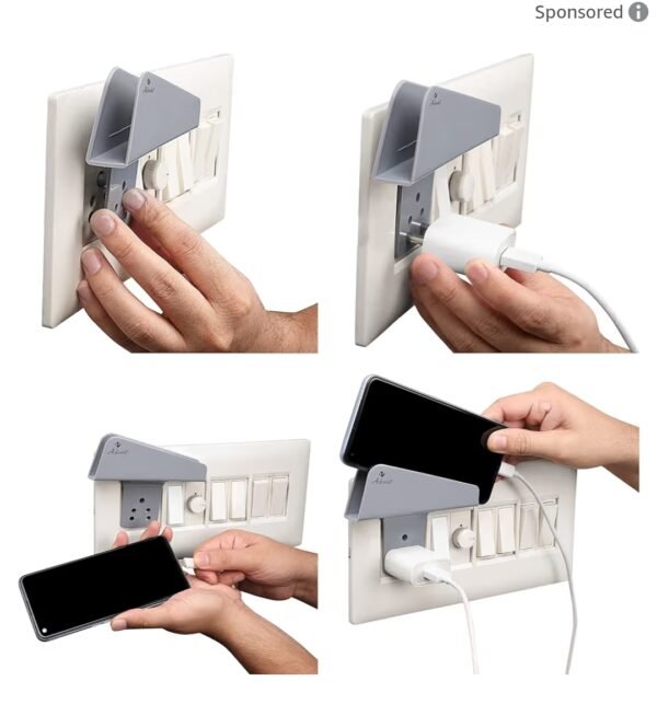 Wall Socket Phone Holder Stand - Pack of 3